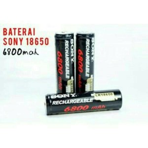 Baterai-Baterry 18650 SONY Rechargeable 6800mah 3,7V...