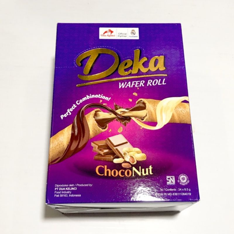 

DEKA WAFER ROLL CHOCONUT BOX ISI 24 PCS AYES TOSERBA