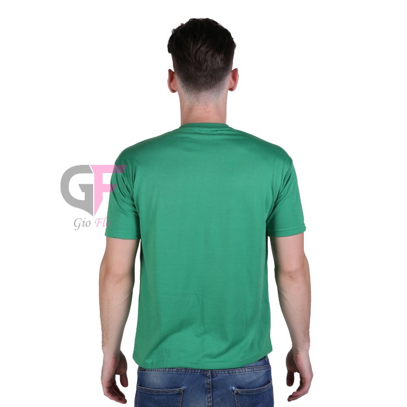 GIOFLO Kaos Pendek Terbaru Tshirts Polos Hijau Fuji / PLS 123