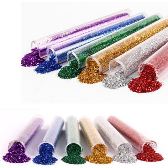 

Bubuk Glitter Warna Pasir Glitter 6 PCS 1219-817