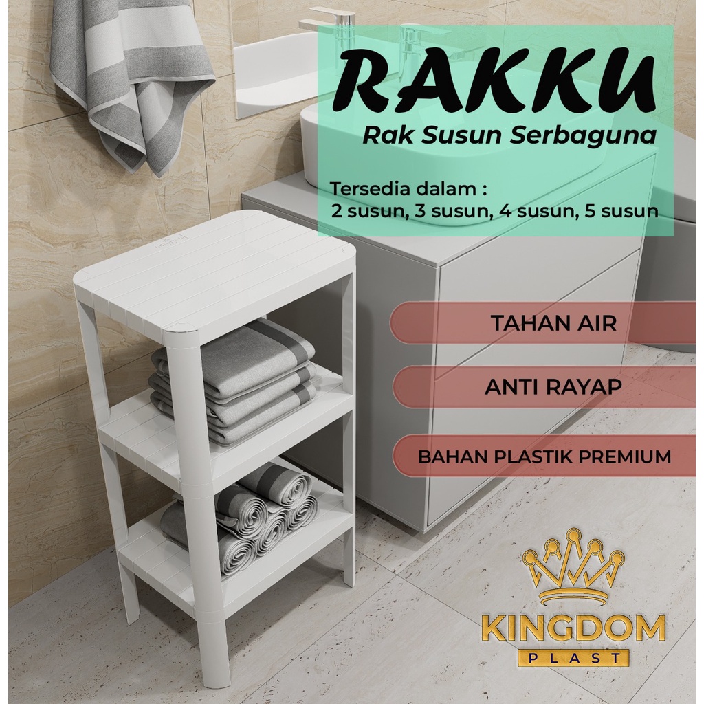 Termurah Rak Serbaguna Plastik / Rak Pot Bunga / Rak Dapur / Rak Kamar Mandi / Nakas Serbaguna -