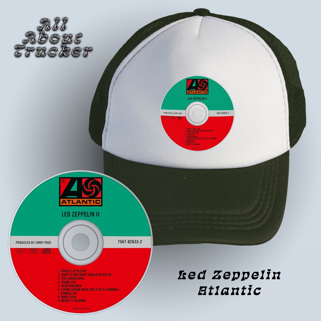 Trucker Hat Led Zeppelin Atlantic - CD Edition | Topi Jaring Led Zeppelin