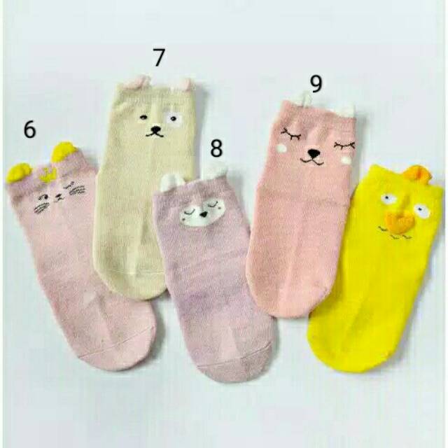 D12&amp;D13 Kaos kaki bayi / kaos kaki anak  motif binatang