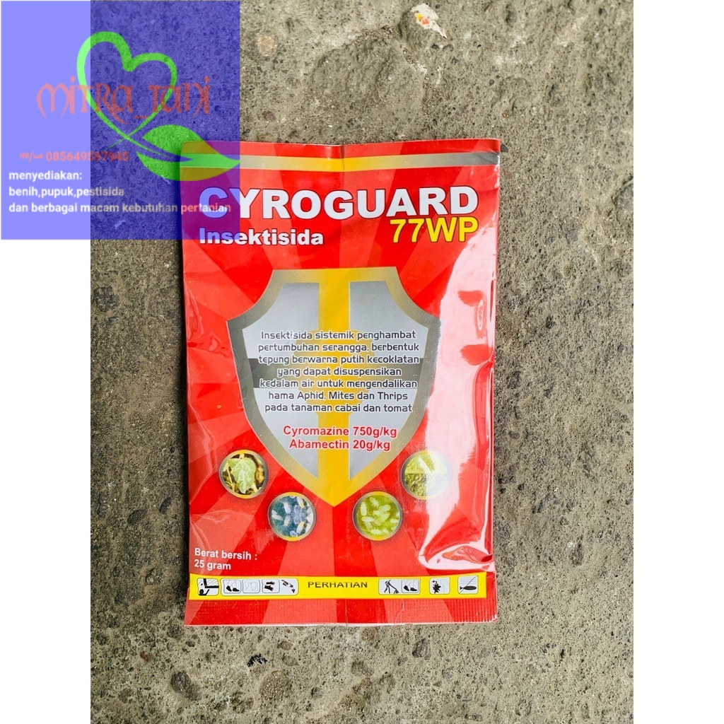 Insektisida sistemik CYROGUARD 77WP isi 25gr dr INDAH PERKASA UTAMA