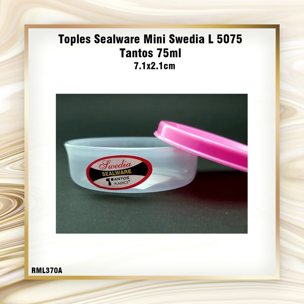 [1kg 22pcs] Toples Sealware Mini Swedia 5075 Tantos 75ml