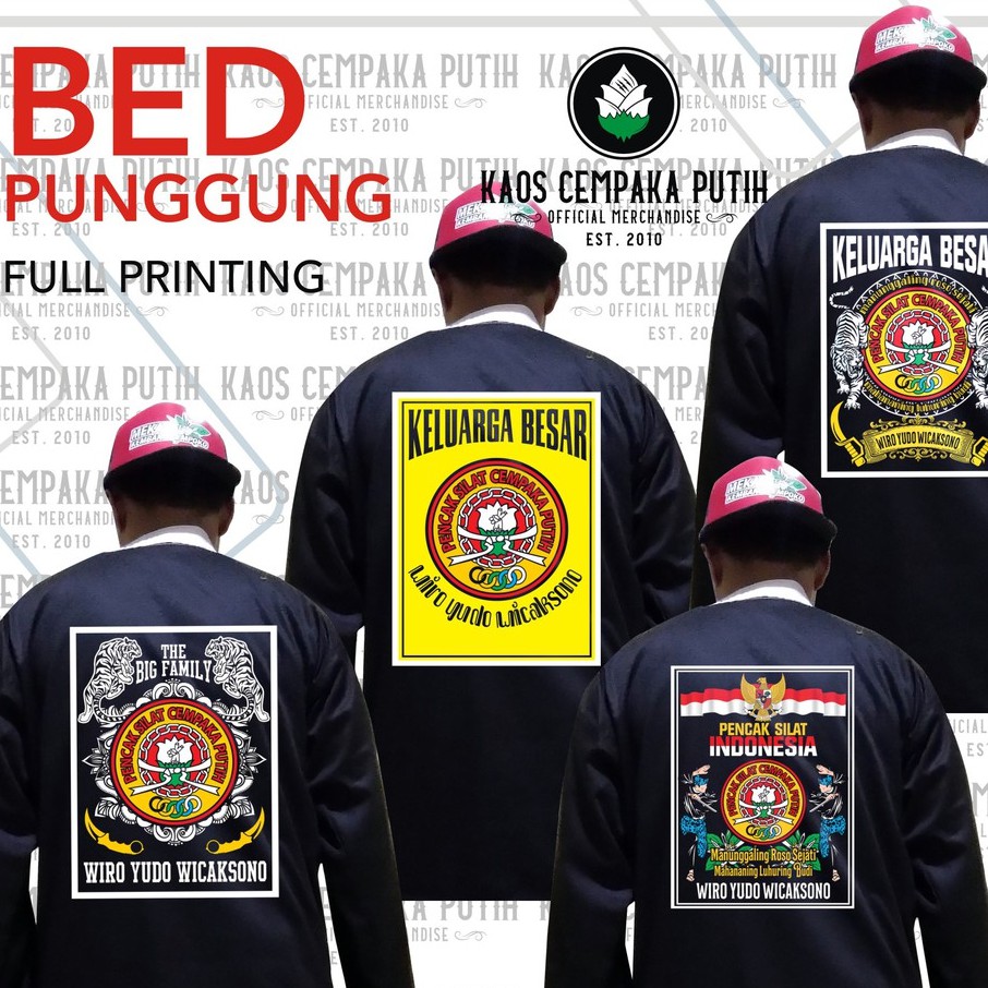 BED PUNGGUNG PSCP PRINTING - BED CEMPAKA PUTIH