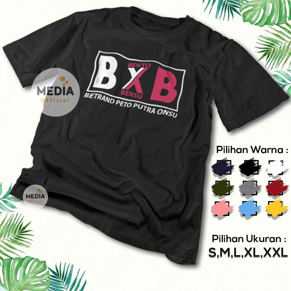 Kaos BXB Betrand Peto Putra Onsu Bento X Bensu Ruben Onsu Fans Onyo | Baju Distro Cotton Combed 30s