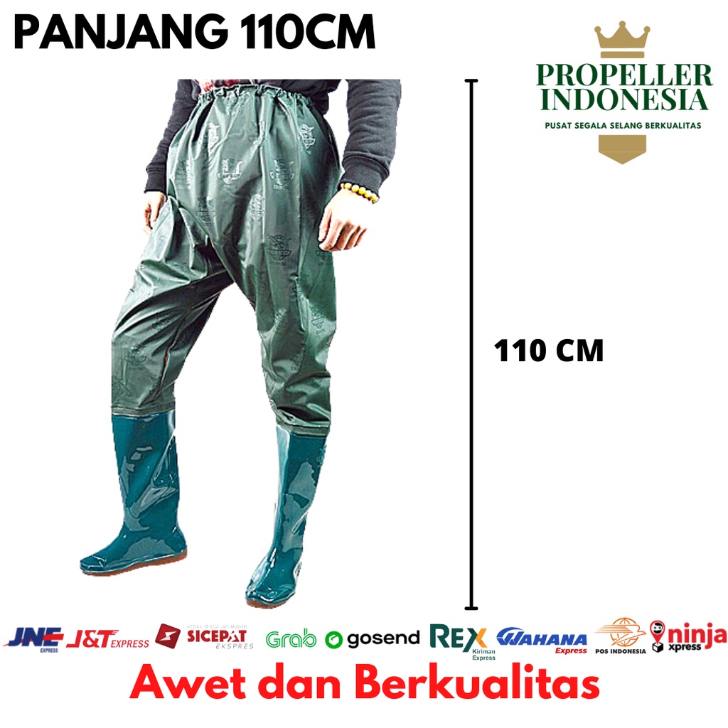 Sepatu Boot Celana Sawah Panjang Anti Air Sepatu Keong Elastis