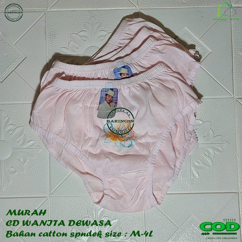 Murah Celana Dalam Wanita ISI 6 PCS -CD wanita polos harga grosiran