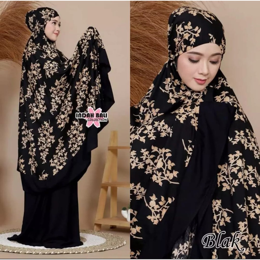 Mukena Seruni Bali Motif Atas Super Jumbo