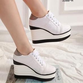 SALEE.. SEPATU SNEAKERS AJ17 WANITA WEDGES BOOTS BOOT SNEAKER HAK TINGGI HIGH HEEL WEDGES SEPATU FAS