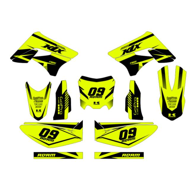 Decal sticker KLX 150 STABILLO GLOSSY