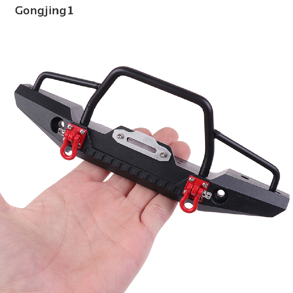 Gongjing1 Bumper Depan / Belakang Bahan Metal Dengan Lampu Led Untuk 1 / 10 RC Crawler Car