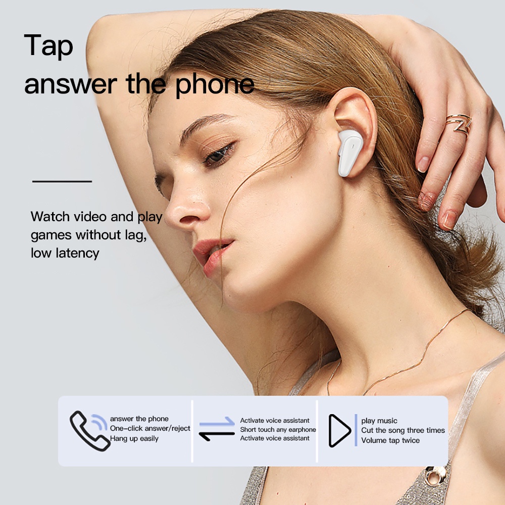 【COD】Lenovo XT95 TWS Earbud Mini Slim Headset Bluetooth 5.0 /HD Calling Earphone AI Kontrol Sentuh Bass Stereo Yang palsu kalah Wireless Bluetooth