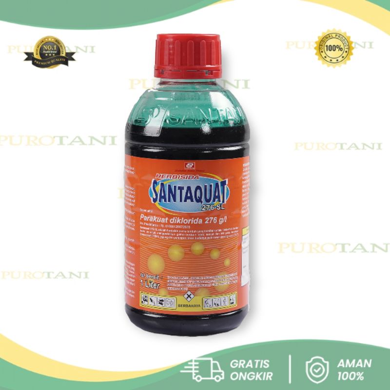 SANTAQUAT 1 Liter Obat Rumput Kontak Purna Tumbuh 276G/L