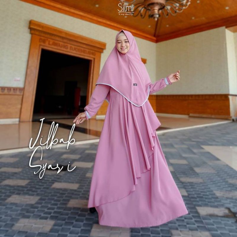 Dress Arafah Syari + Kimar Terbaru by Silmi