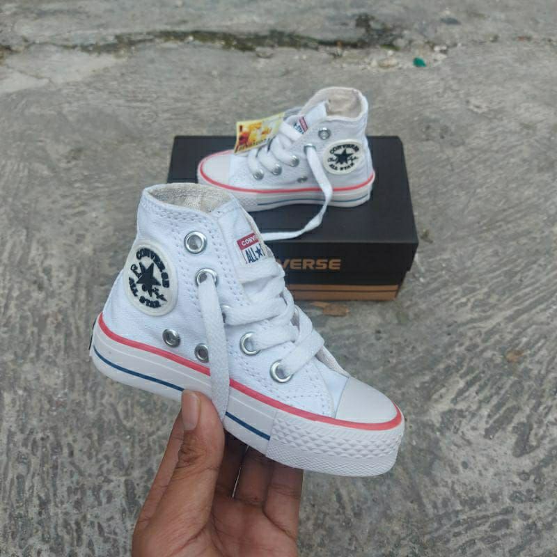 Sepatu Anak SD Laki-laki Perempuan Sneakers Putih Allstar Converse