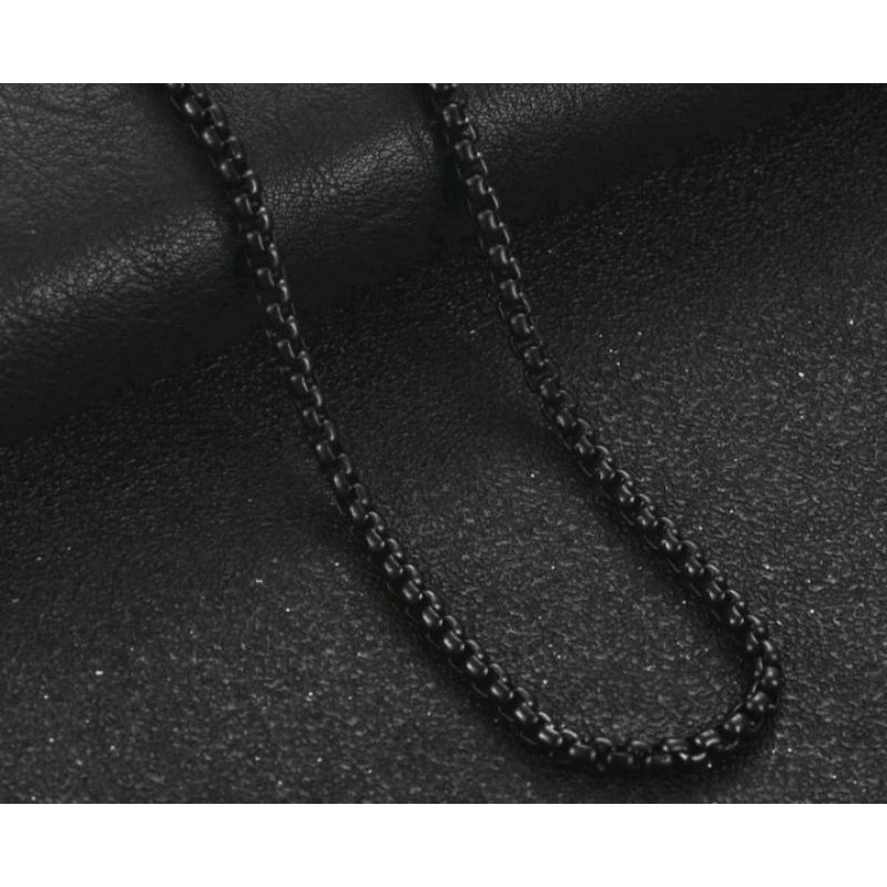 KALUNG TITANIUM ROLO HITAM