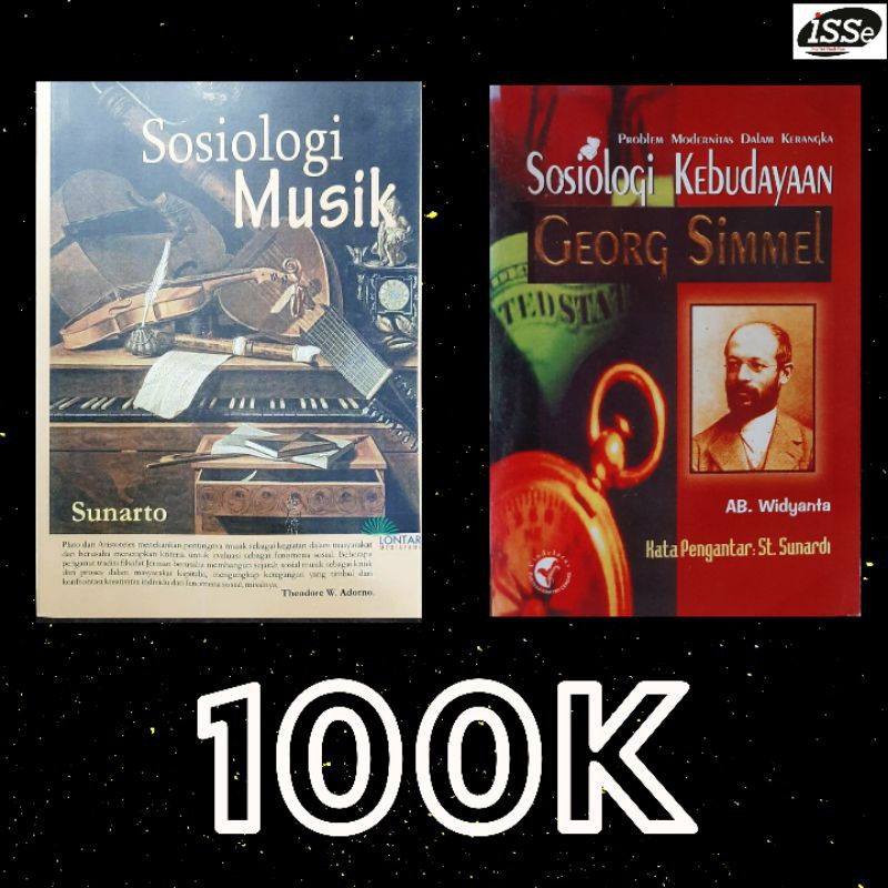 Paket 2 buku SOSIOLOGI MUSIK dan SOSIOLOGI KEBUDAYAAN GEORG SIMMEL-buku sosiologi-paket buku murah