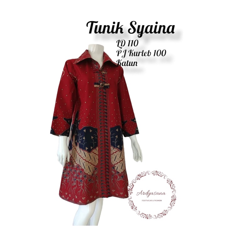 Tunik syaina batik solo dress batik tunik batik