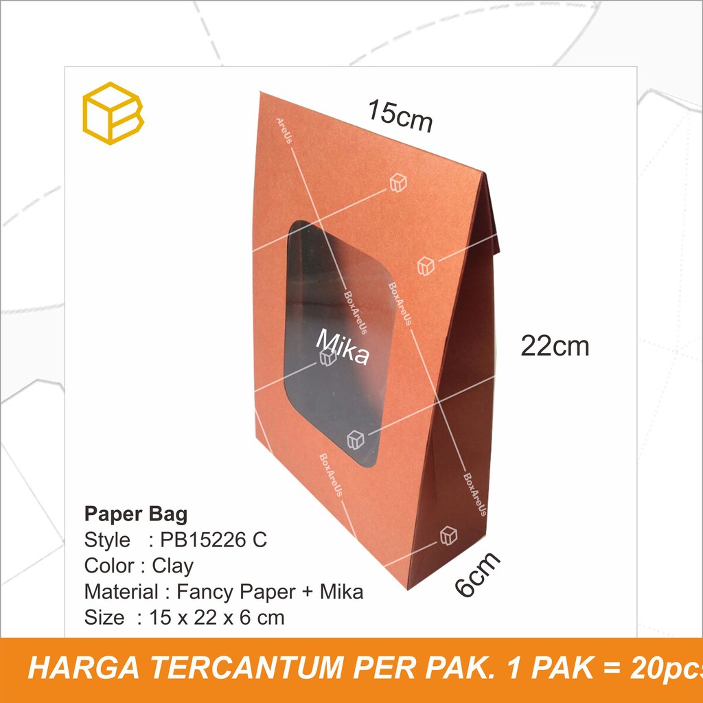 Paper Bag Hijab Box Cookies Multipurpose Kemasan Gift Box | PB15226