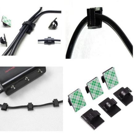 

BISA COD Klip Perapih Pengikat Penjepit Kabel Mobil Listrik USB PC Organizer