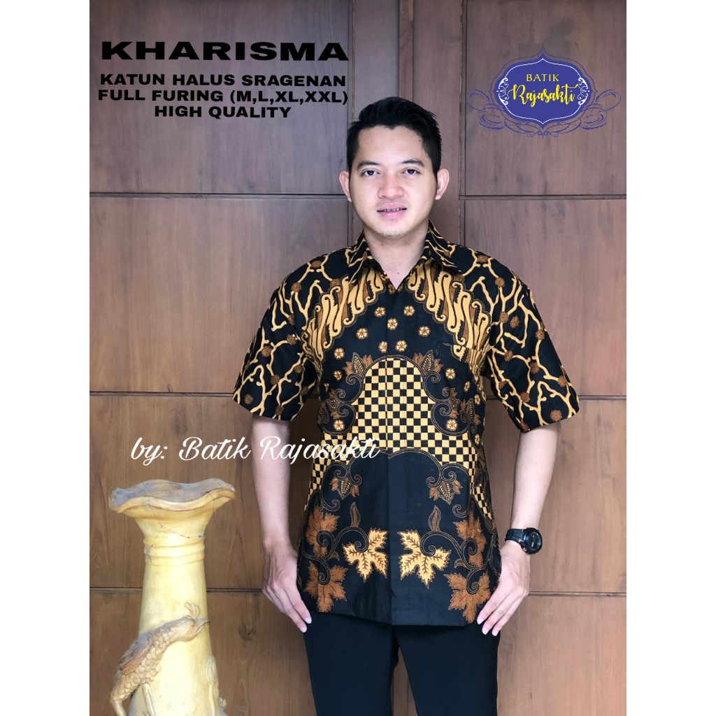 KHARISMA RAJASAKTI KEMEJA BATIK SOLO PRIA LENGAN PENDEK LAPIS FURING ATASAN BATIK PREMIUM MODERN KATUN HALUS BAHUWIRYA  BANAMITRA BANAMITRA PUTIH BANGSAWAN BAYU PUTRA BERLIAN BIRU BHARATAYUDA BIMASENA BIRENDRA BIRU INDAH BRAHMAKERTA BRAHMAKERTA MERAH BUDI