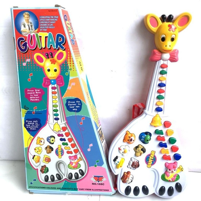 Mainan Anak Gitar Jerapah / Gitar Animal - Mainan Edukasi