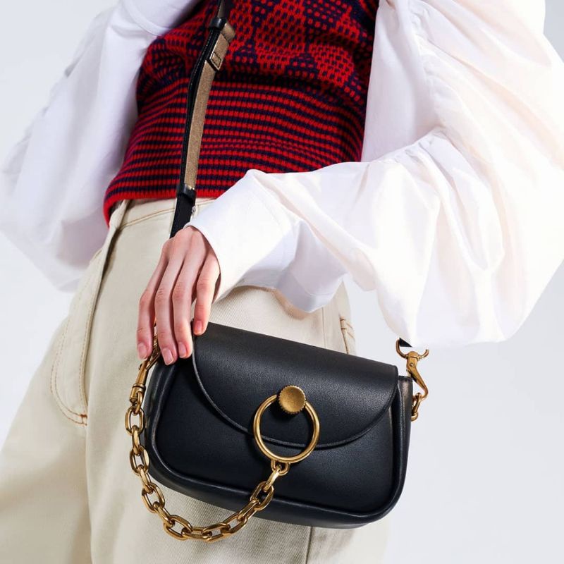 CK Chunky Chain-Link Crossbody Bag