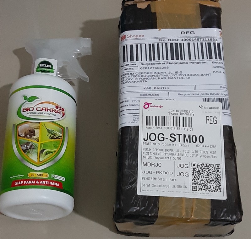 Pestisida Spray Bio Cakra 500 Ml Anti Hama Ulat Semut Dan Jamur Tanaman Hias
