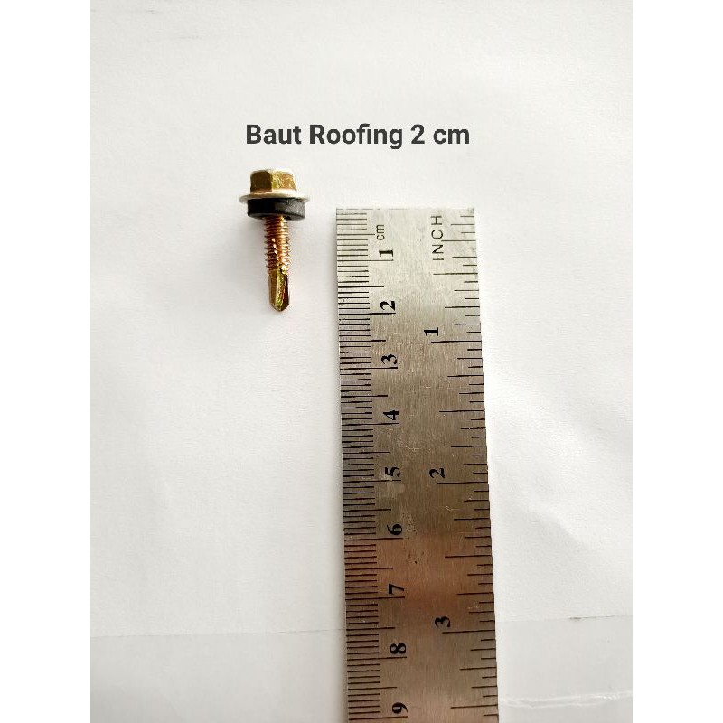Baut Roofing 2 cm Sekrup Roofing 20 Screw Roofing Skrup Bolt Zolo (10 pcs)