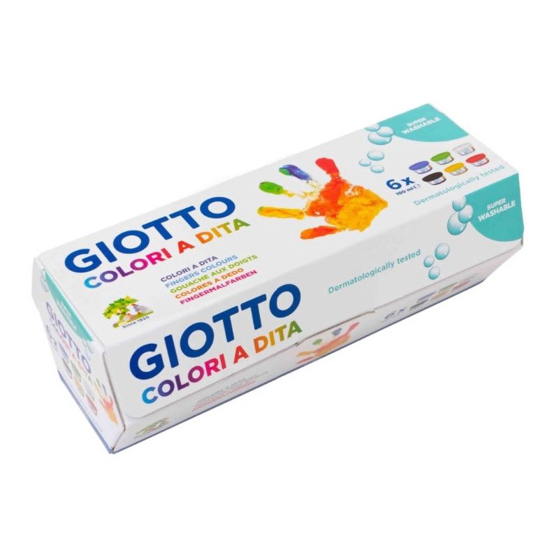 

Cat Tangan Jari Anak Finger Paint Giotto set 6 x 100 ml Non Toxic