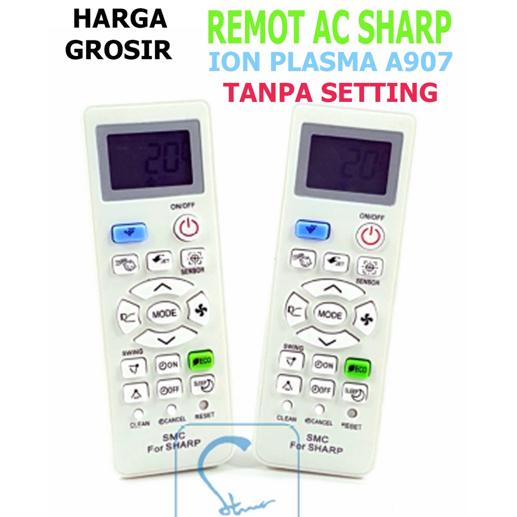 remot ac sharp ION PLASMA A907 -TANPA SETTING