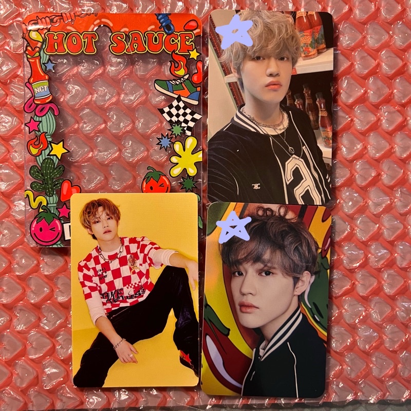 PHOTOCARD PC NCT DREAM SGS HOT SAUCE CHENLE PHOTO HOLDER STICKER HOT SAUCE TOPLOADER DECO