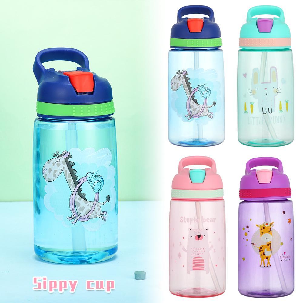 Solighter Botol Air Minum Outdoor Travel Lucu 480ML Water Cup