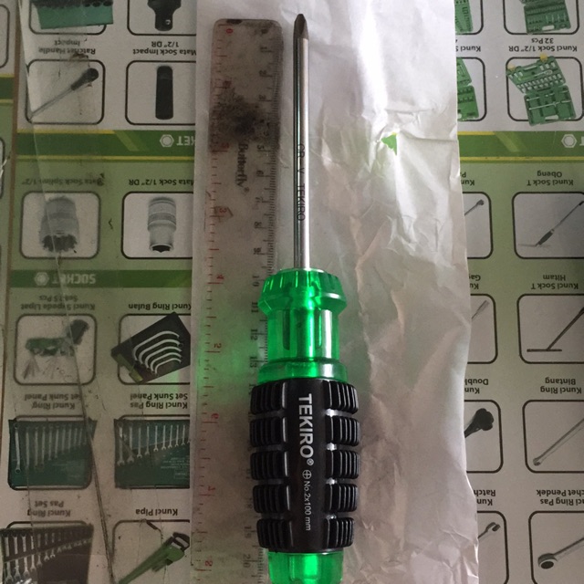 Obeng gagang karet + Tekiro