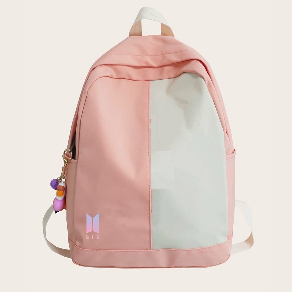 PVJ Tas Sekolah Korean Style Ransel BTS Simpel Kekinian