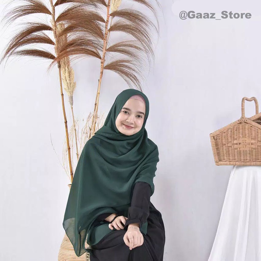 BELLA PASHMINA POLOS BAHAN POLYCOTTON HIJAB KERUDUNG JILBAB MURAH PREMIUM 75x180cm-1