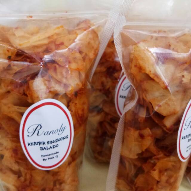 

Keripik singkong balado pedas manis