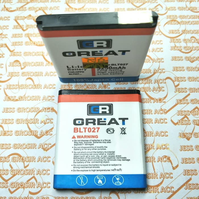 Baterai Battery GREAT Double Power IC Protection BLT027 OPPO R805 , R803