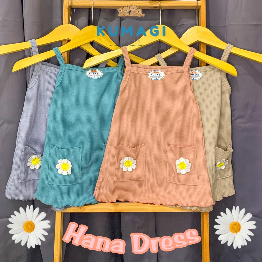 Kumagi-Hana Dress Anak Perempuan 0 -7 tahun Bahan Katun Kualitas Premium 100%