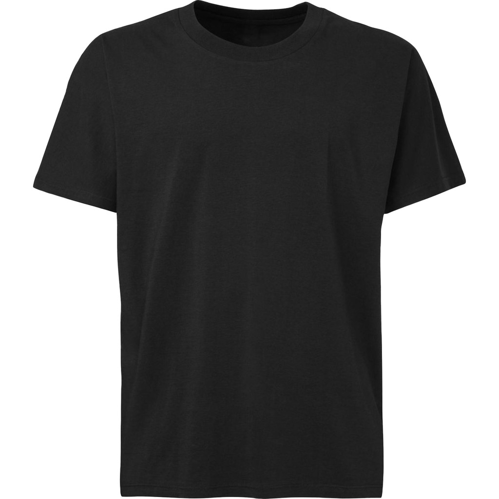 KAOS POLOS OBLONG TSHIRT DEWASA KATUN COMBED SIZE M L XL XXL -TERMURAH-HITAM