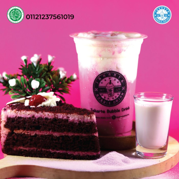 

d201nhd Red Velvet Powder - Bubuk Minuman Bubble Drink Cappucino Cincau Ds201Fs
