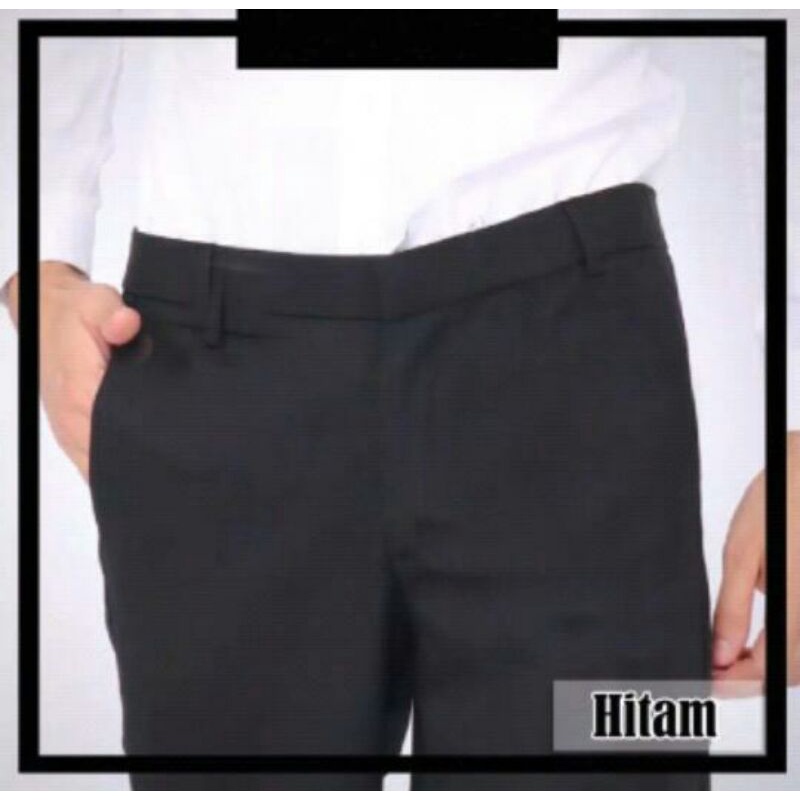 Celana kantor pria Celana jumbo slimfit bahan woll (39 - 48)