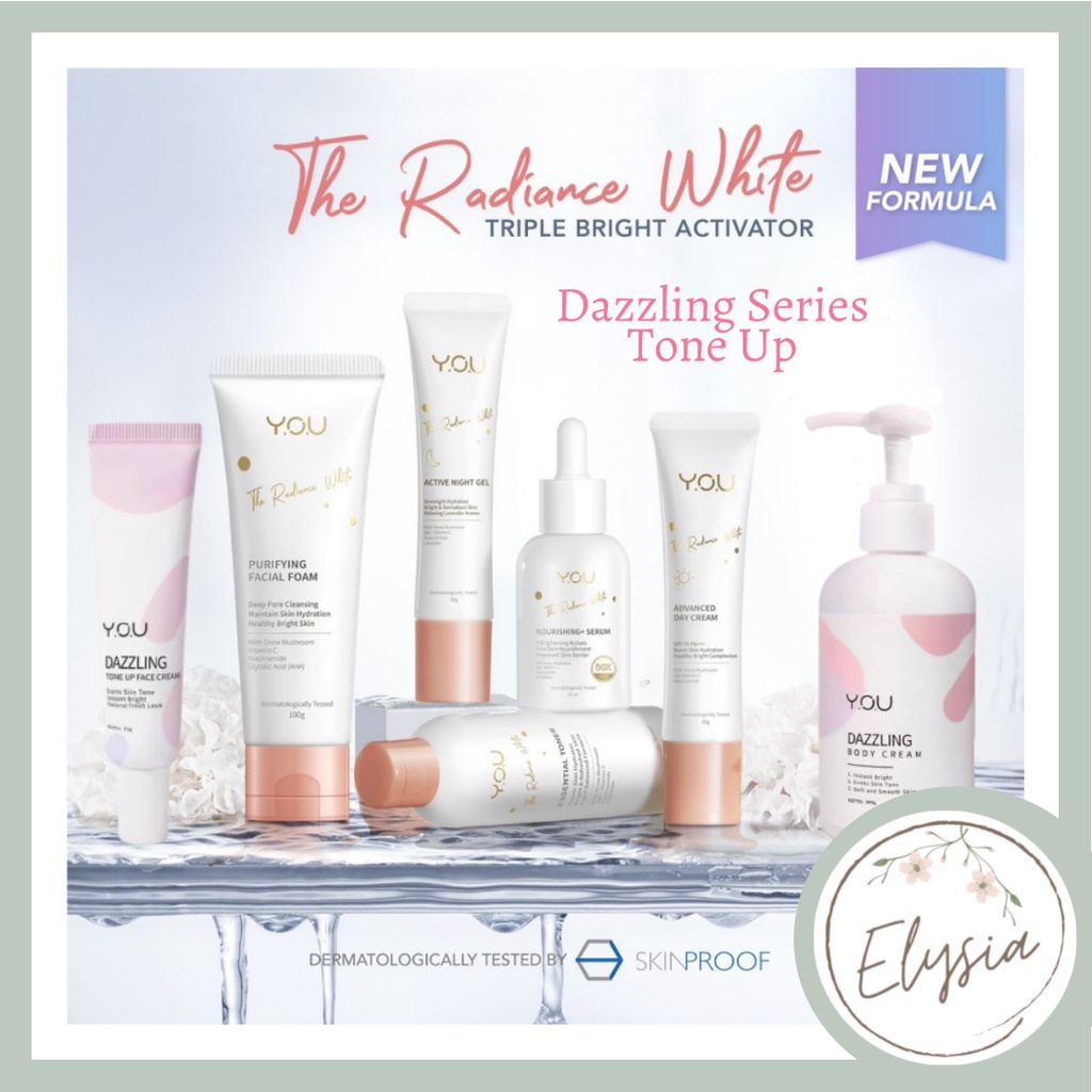 YOU The Radiance White  Skin Care | Dazzling Tone Up Body &amp; Face Cream | Dazzling Glow Up Skincare