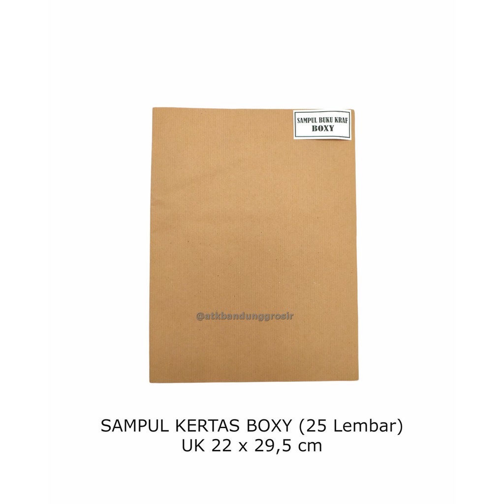 

SAMPUL KRAFT BOXY M&G B5 Kertas Coklat Polos Buku besar Ukuran Boxy Jual Pak (25 Lembar) alat tulis sampul buku - SHSNP