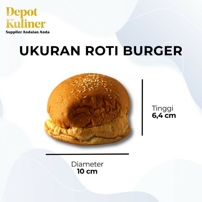 Roti Burger Black Hitam isi 6 Pcs