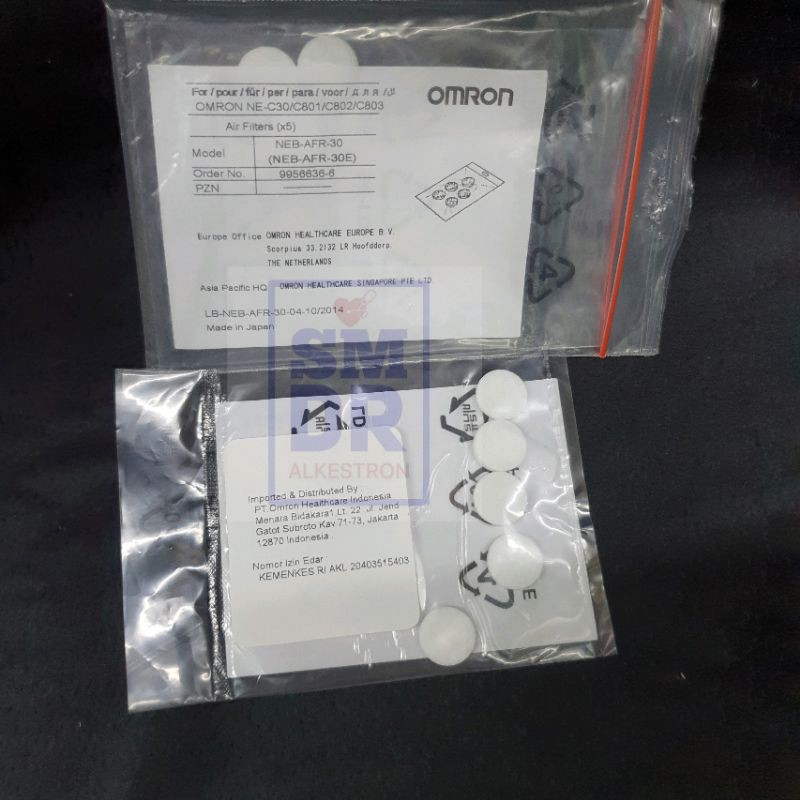 filter nebulizer omron NEC30/801/802/803/101 alat uap