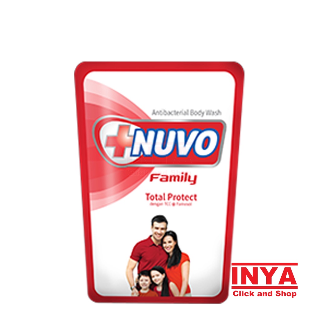 NUVO FAMILY TOTAL PROTECT ANTIBACTERIAL BODY WASH 250ml REFILL - Sabun Cair