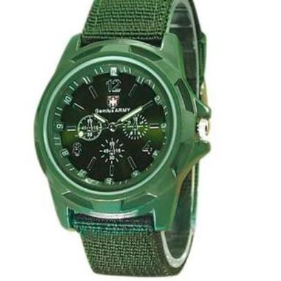 ELFYDO J170 Jam Tangan Pria GEMIUS ARMY TALI BAHAN/CANVAS-Gemius Jam Tangan Pria Militer Sport Strap Ru